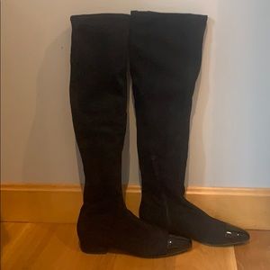 Over the Knee Black Suede Boots, Ivanka Trump